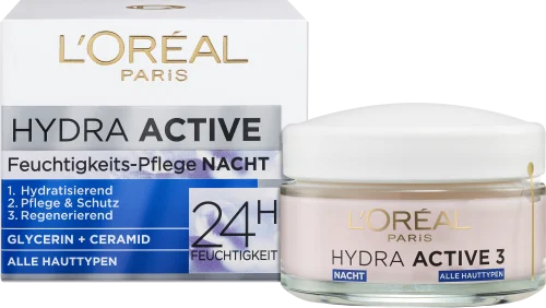 L'ORÉAL PARiS Nachtcreme Hydra Active 3